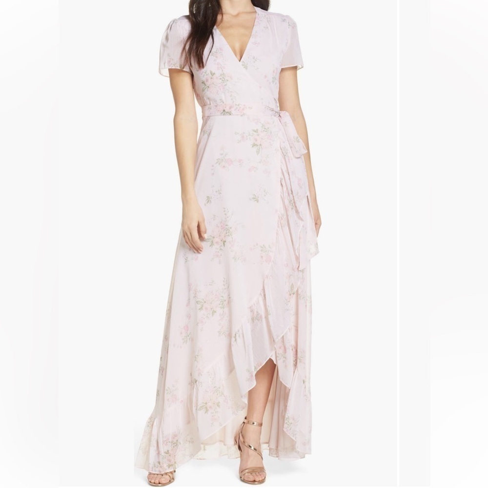 Wayf Natasha Wrap Floral Maxi Dress - Picture 8 of 17